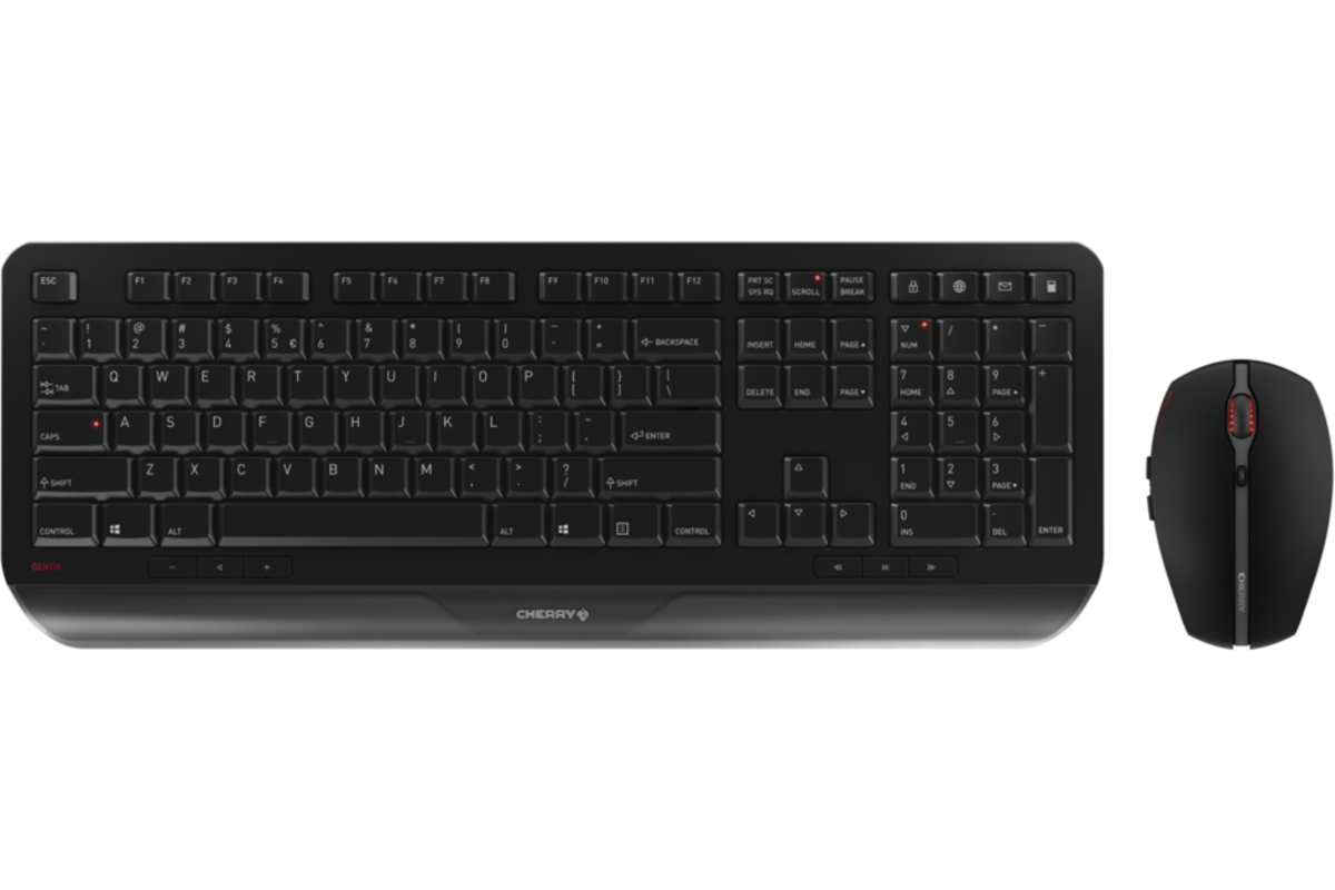 Cherry Gentix set Qwerty toetsenbord en muis / Draadloos